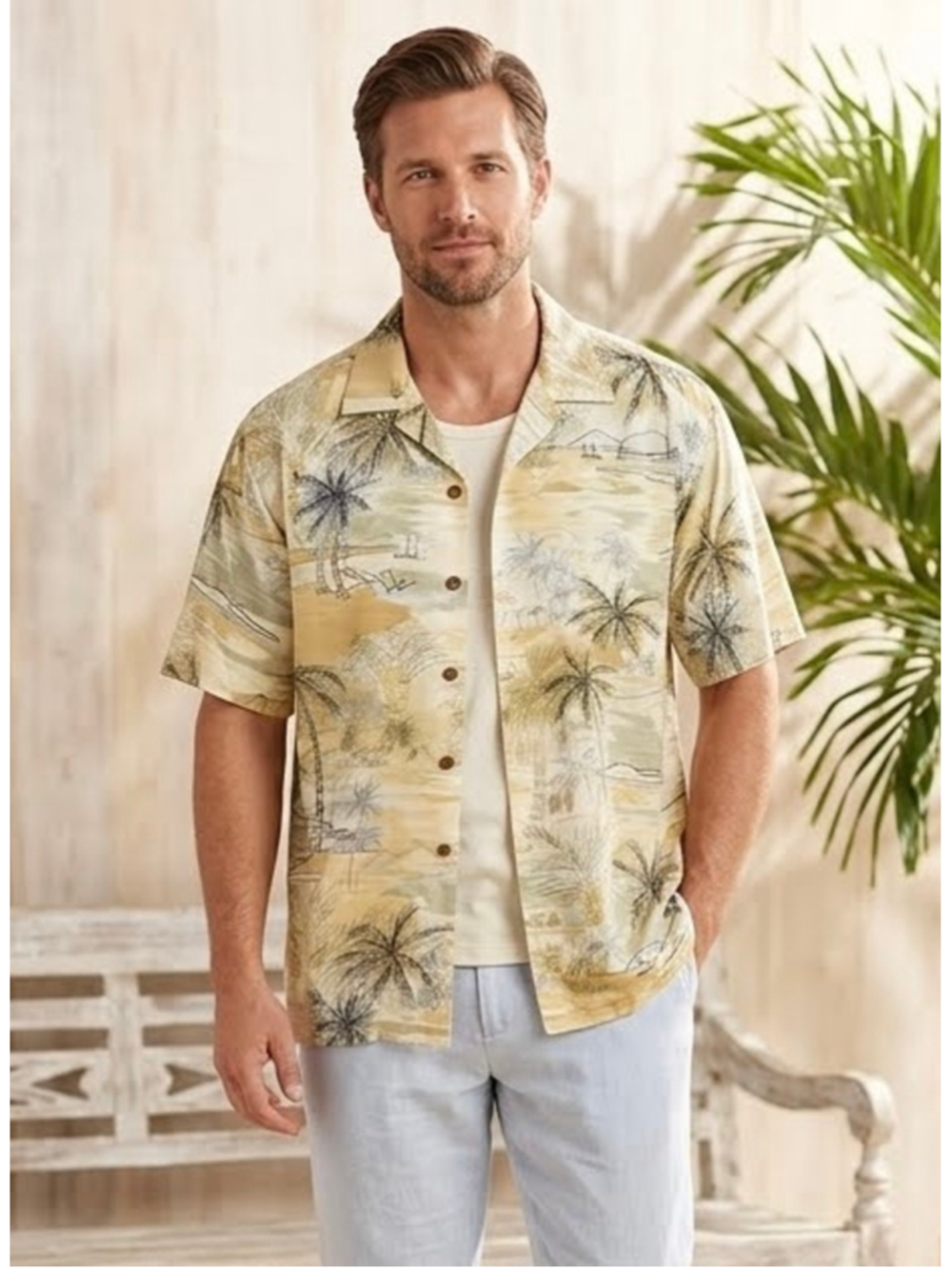 Tommy Bahama Silk Shirt Size L